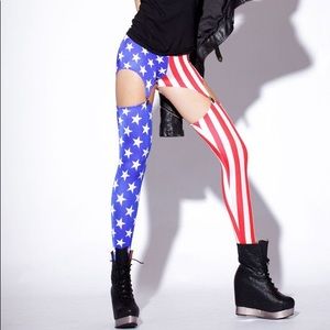 Blackmilk Clothing Kids In Amerika Leggings/Top